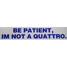 Im not a quattro v2